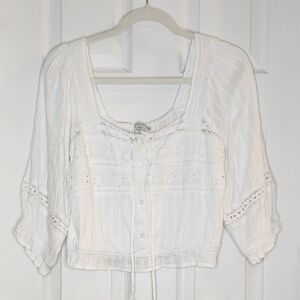 American Eagle Outfitters White Blouse